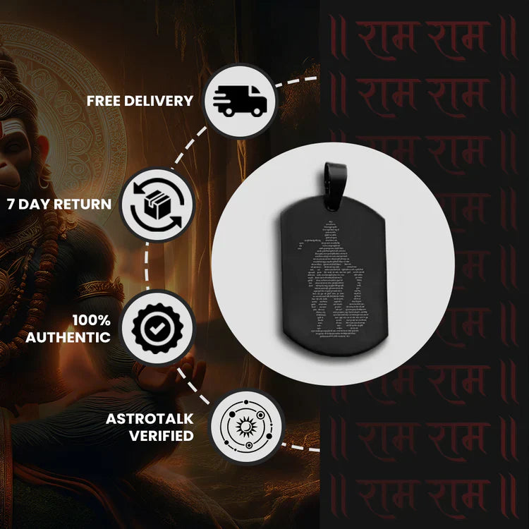 Hanuman Chalisa Pendant (Blessing & Protection) - Abhimantrit
